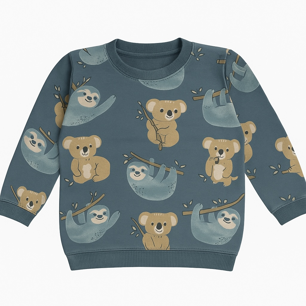 CUTE ALLOVER PRINT SWEATSHIRT