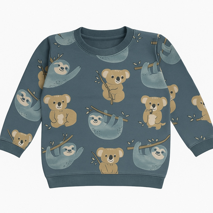 CUTE ALLOVER PRINT SWEATSHIRT