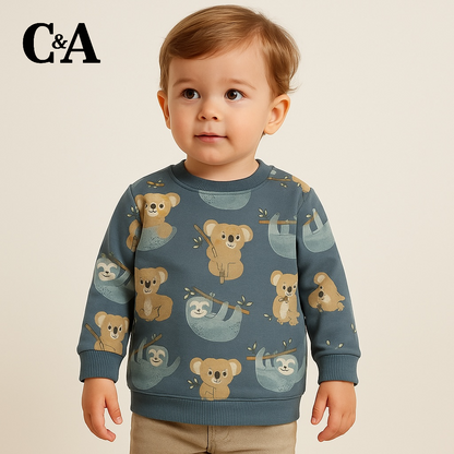 CUTE ALLOVER PRINT SWEATSHIRT