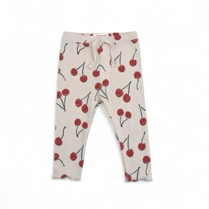CHERRY RIBBED LEGGING