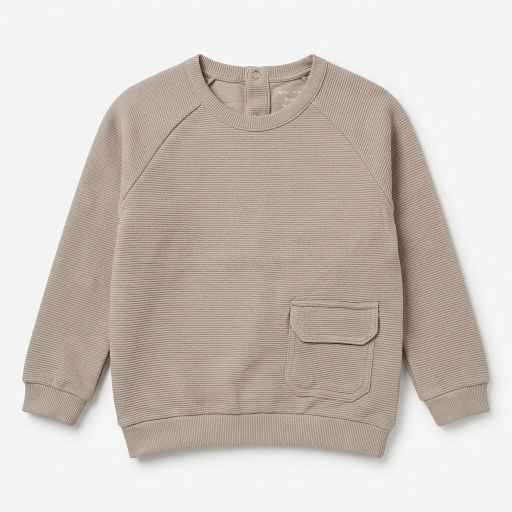 LINNING FABRIC BROWN SWEATSHIRT