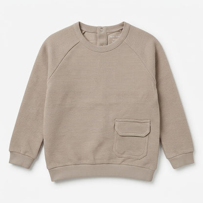 LINNING FABRIC BROWN SWEATSHIRT