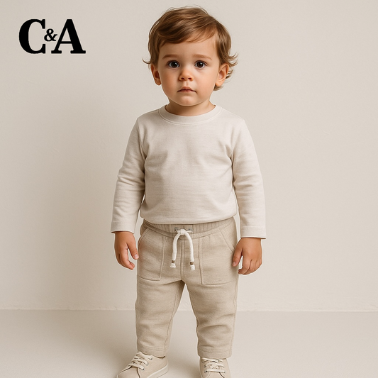 LIGHT BROWN LIGHT FABRIC TROUSER