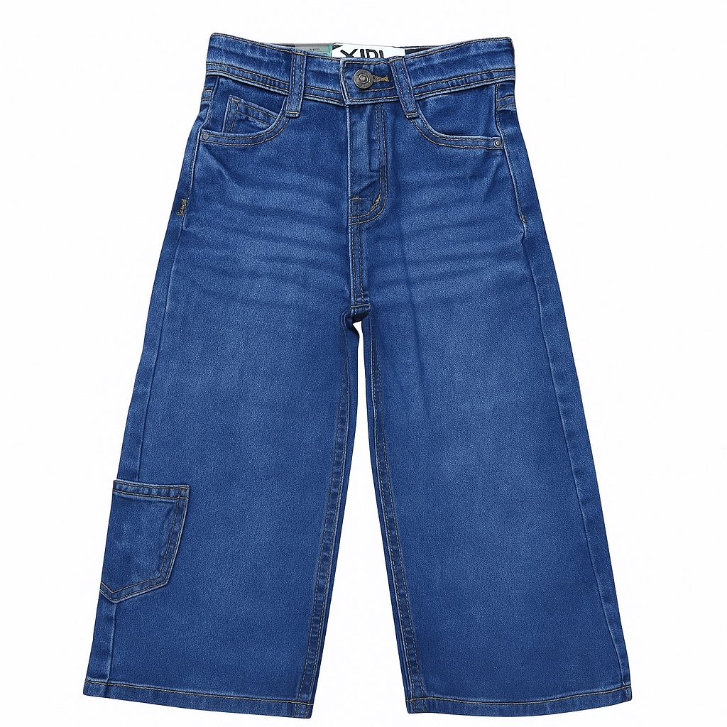 LOOSE FASHION DARK BLUE DENIM PANT
