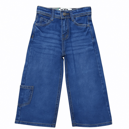 LOOSE FASHION DARK BLUE DENIM PANT
