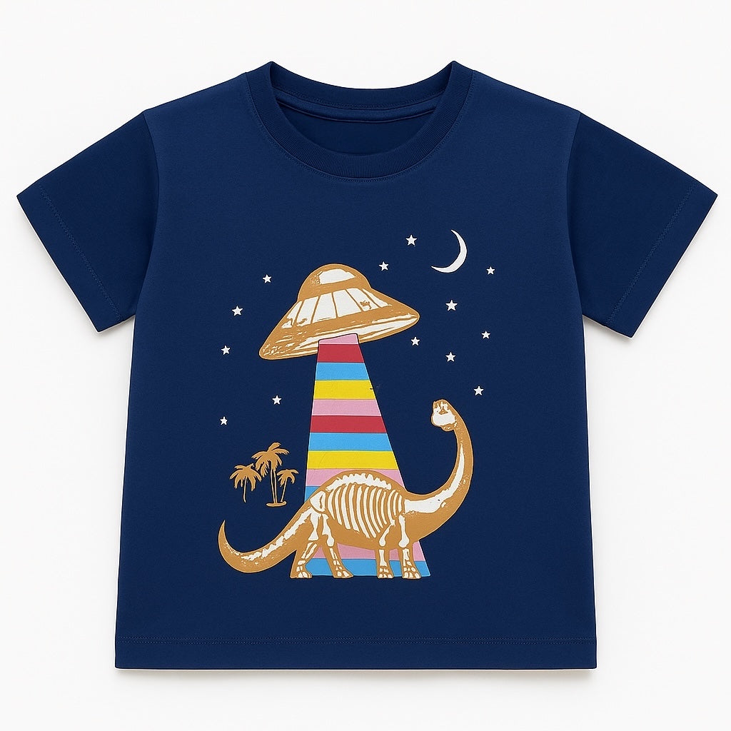 Dino Space navy blue t-shirt