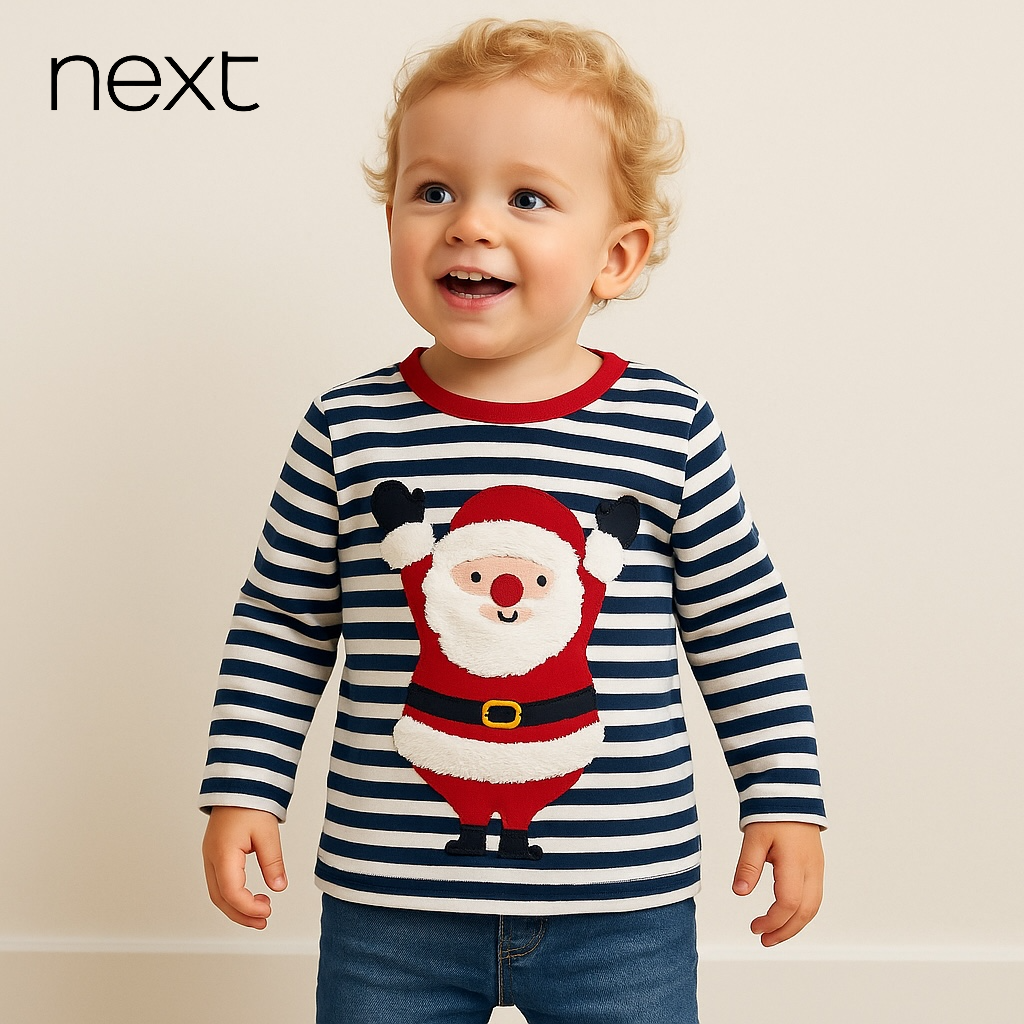 SANTA STRIPE T-SHIRT