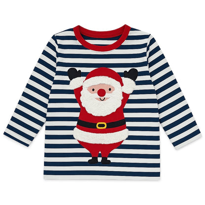 SANTA STRIPE T-SHIRT