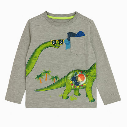 Hungry dino appliqué t-shirt