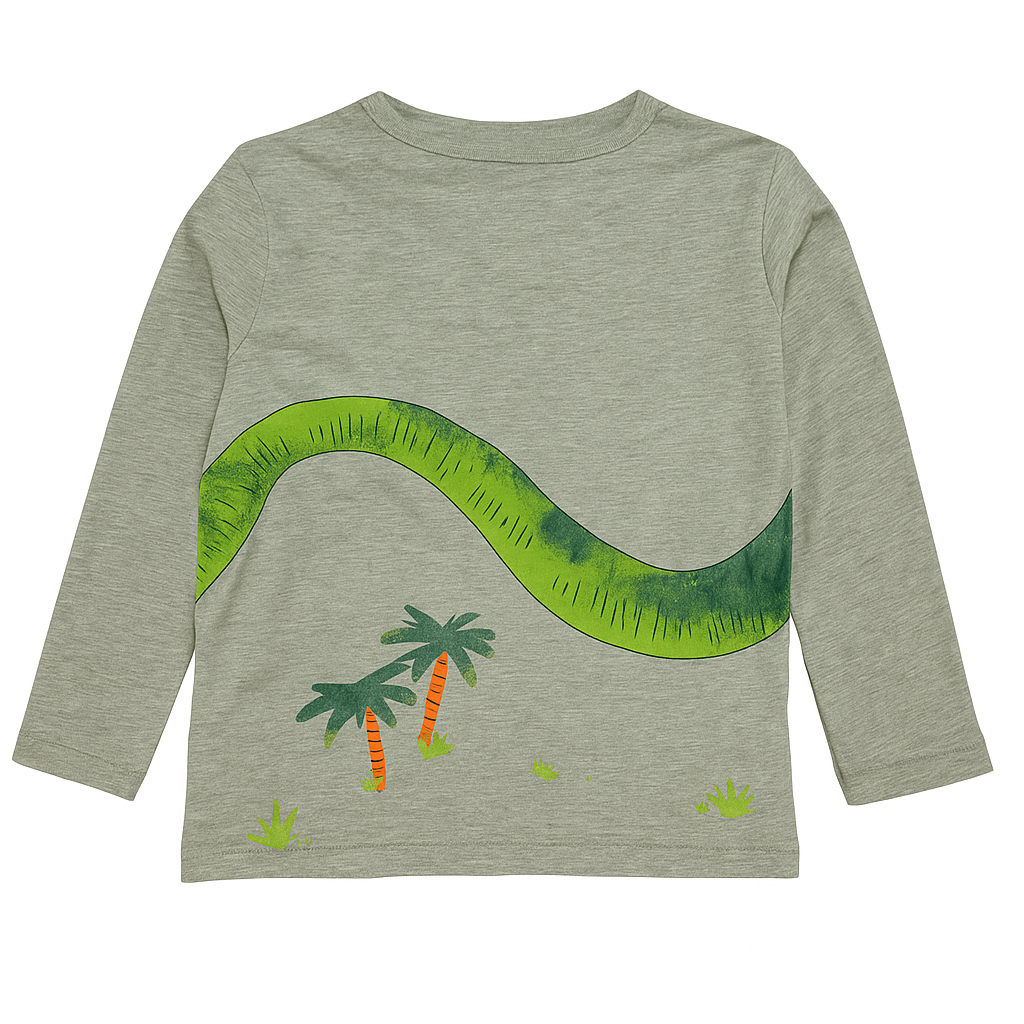 Hungry dino appliqué t-shirt