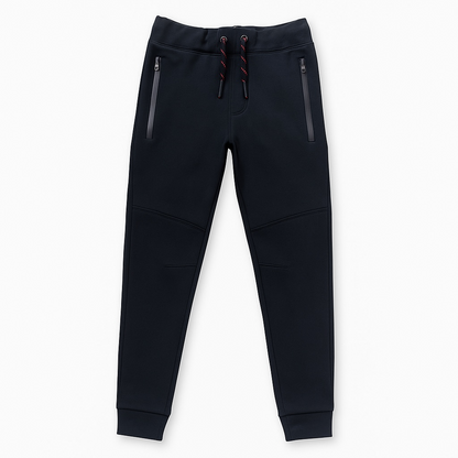 ZIPPER STYLE BLACK TROUSER