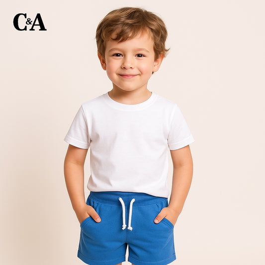 BLUE PLAIN SHORTS