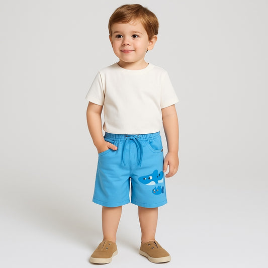 Fish Print Shorts