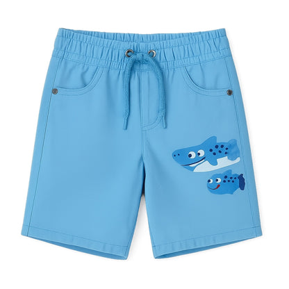 Fish Print Shorts