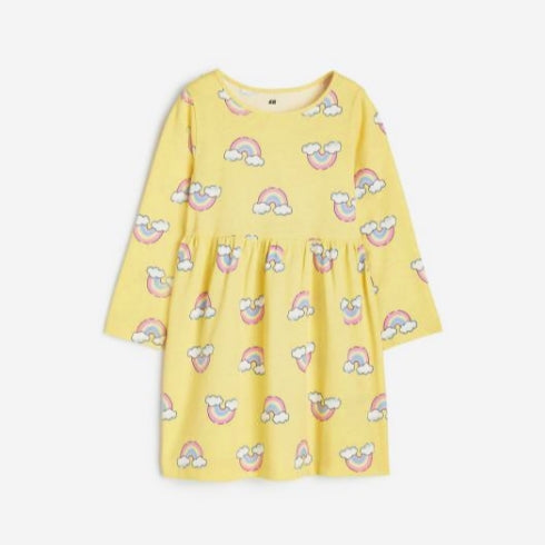 RAINBOW LIGHT YELLOW FROCK