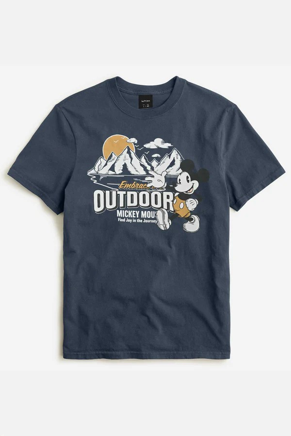 Men's Outdoor Mickey Printed T-shirt