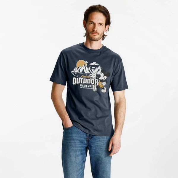Men's Outdoor Mickey Printed T-shirt