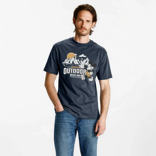 Men's Outdoor Mickey Printed T-shirt