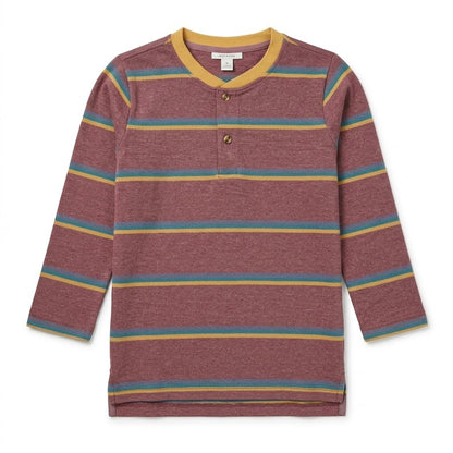 STRIPE HENLEY T-SHIRT