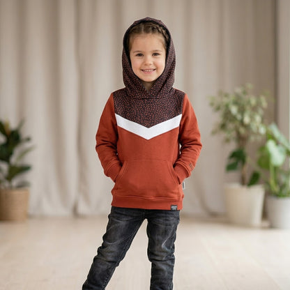 STRIPE PRINTED HOOD