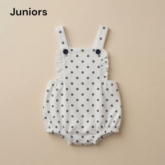 WHITE PRINTED DUNGAREE