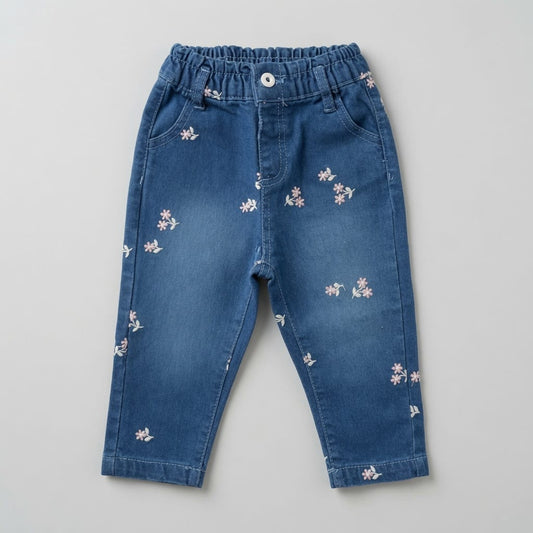 FLORAL DENIM PANT