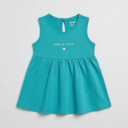 LIGHT BLUE PRINTED FROCK