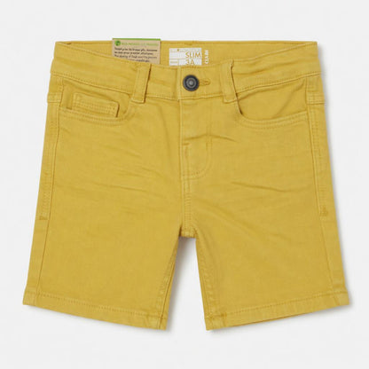 MUSTARD DENIM SHORTS