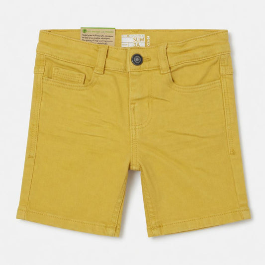 MUSTARD DENIM SHORTS