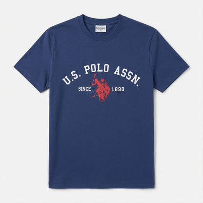 PRINTED BLUE T-SHIRT