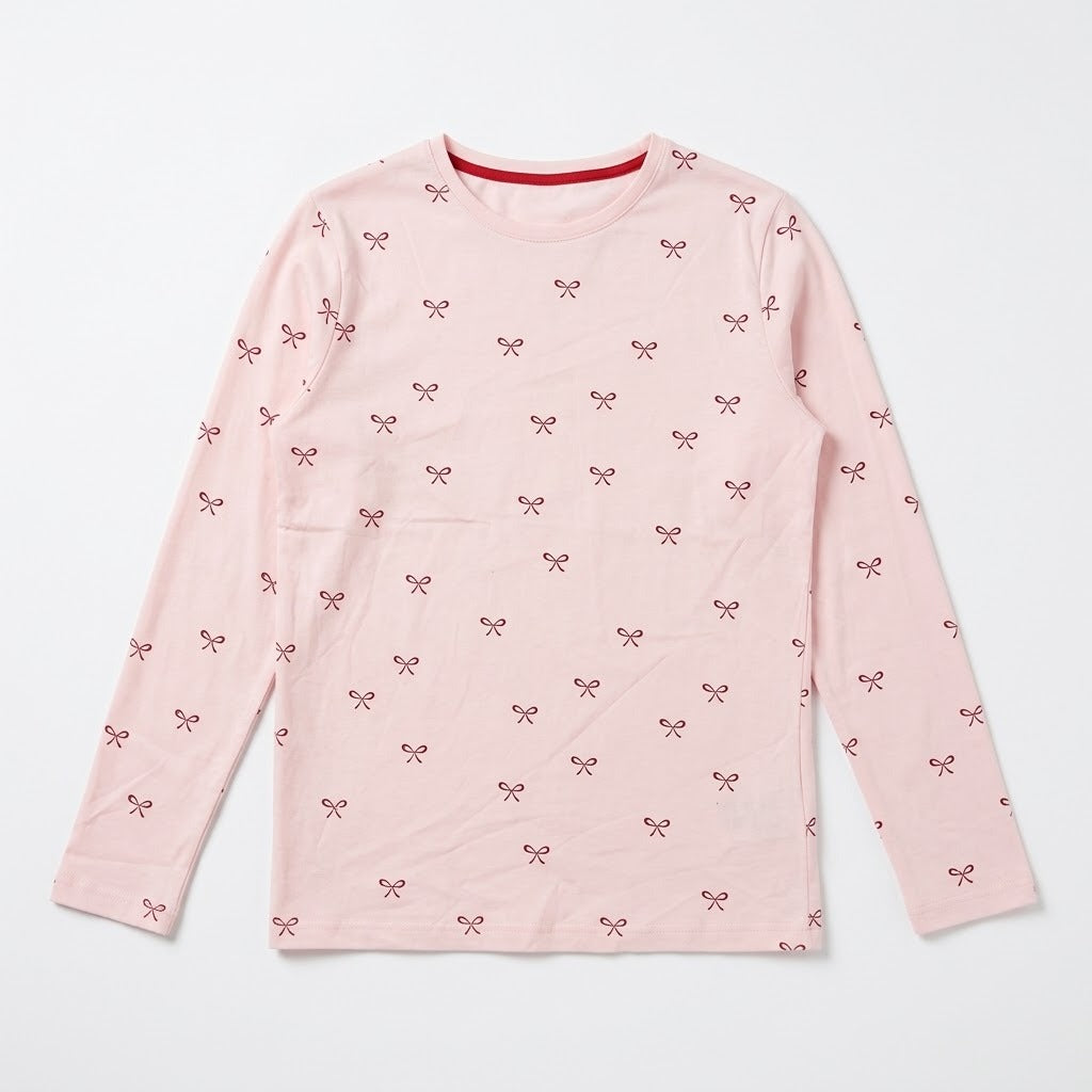 LIGHT PEACH PRINTED T-SHIRT