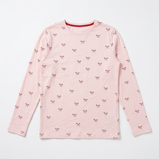 LIGHT PEACH PRINTED T-SHIRT