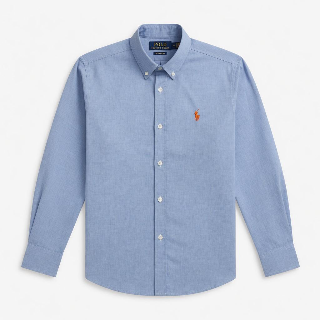 LIGHT BLUE TEXTURED CASUAL SHIRT