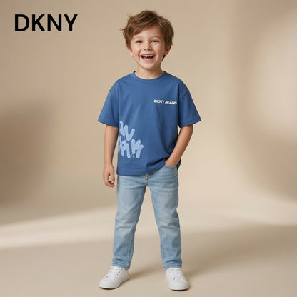 DK PRINTED BLUE T-SHIRT
