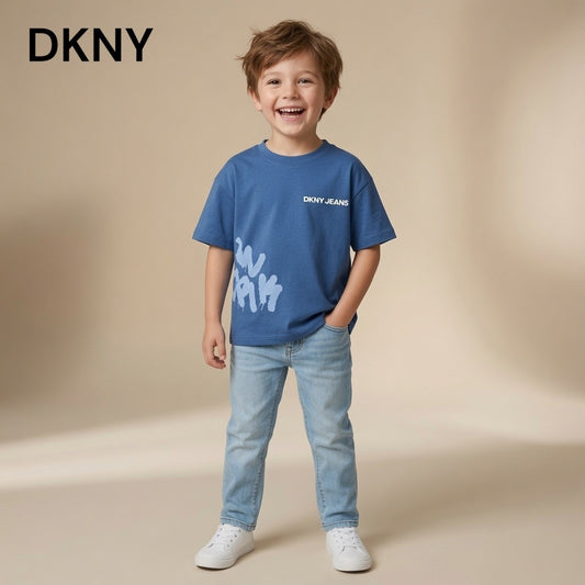 DK PRINTED BLUE T-SHIRT