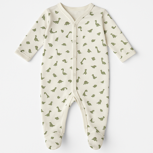 DINO ALLOVER PRINTED ROMPER
