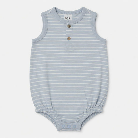 LIGHT BLUE STRIPES BODYSUIT