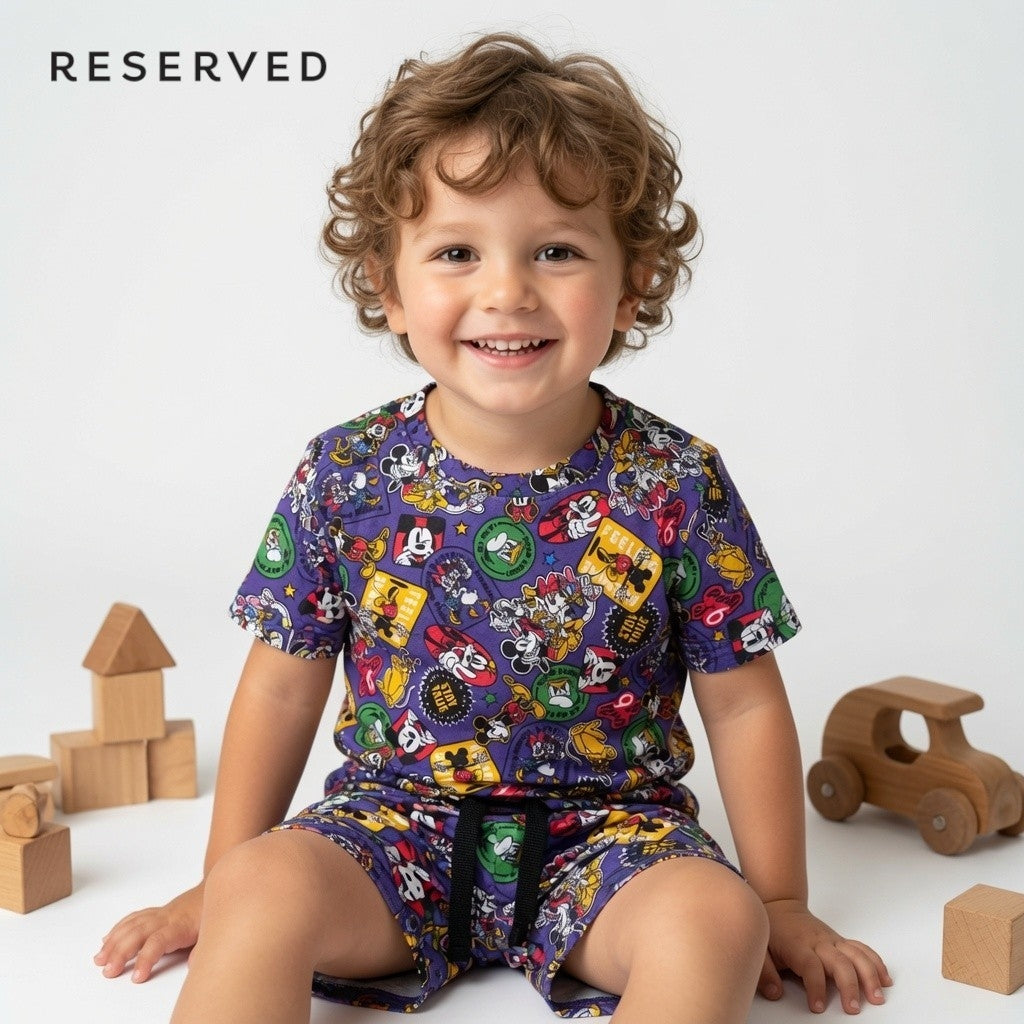 MICKEY ALLOVER PRINT 2pc SET