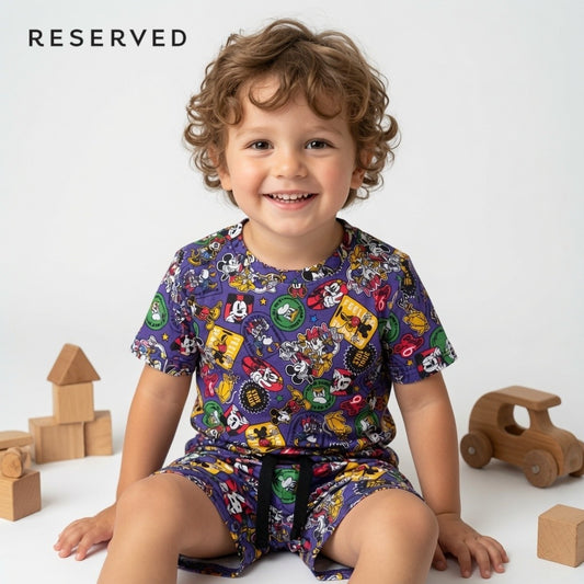 MICKEY ALLOVER PRINT 2pc SET