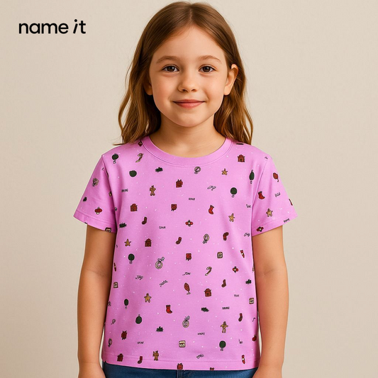 PINK PATTERN T-SHIRT