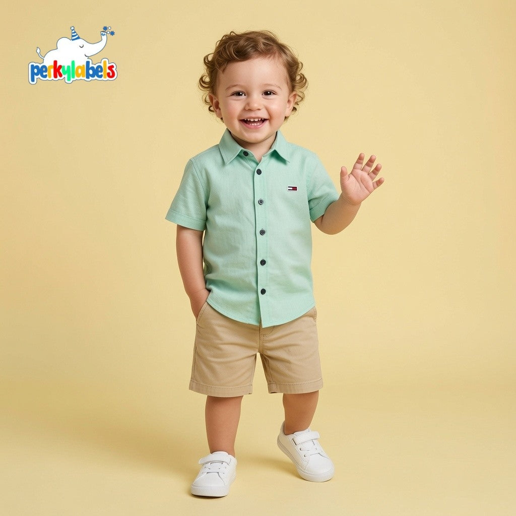 LIGHT GREEN CASUAL SHIRT