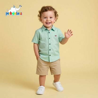 LIGHT GREEN CASUAL SHIRT