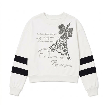 FASHION CROP TOP SWEATSHIRT