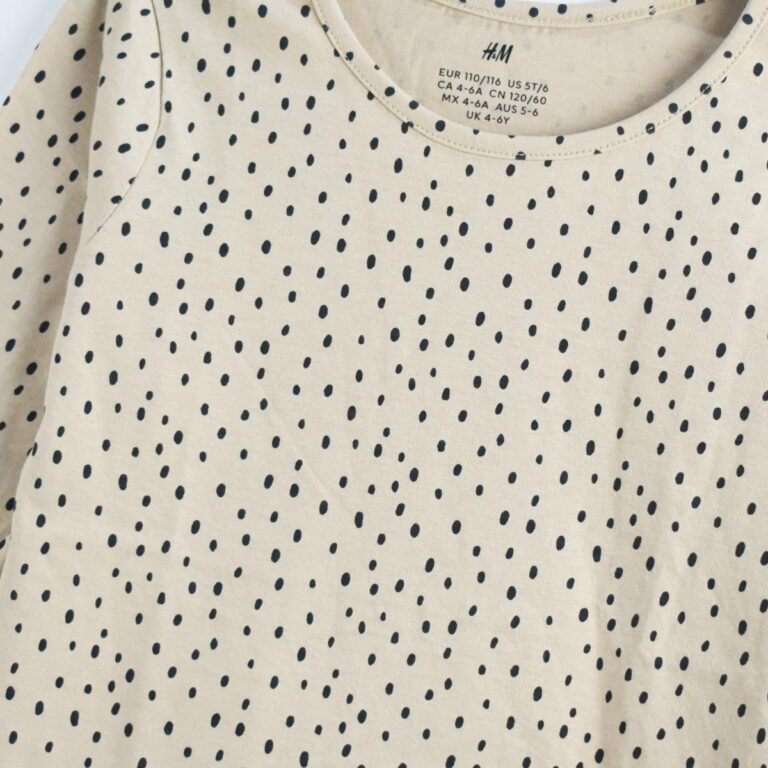 DOTTED LONG SLEEVE T-SHIRT