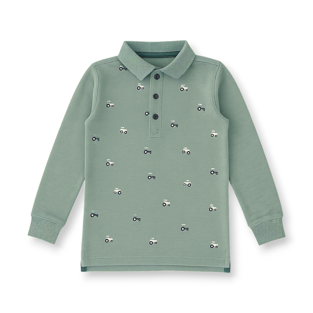 TRACTOR ALLOVER PRINT POLO SHIRT