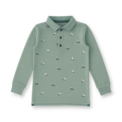 TRACTOR ALLOVER PRINT POLO SHIRT