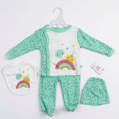 HAPPY RAINBOW 4 PC SET GREEN