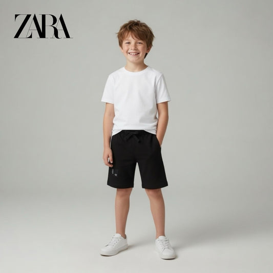 BLACK TERRY SHORTS