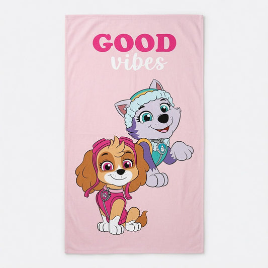 Paw Patrol Pink Bath Towel
