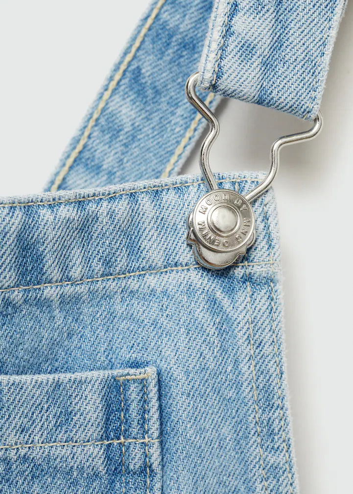 STRAIGHT DENIM DUNGAREES